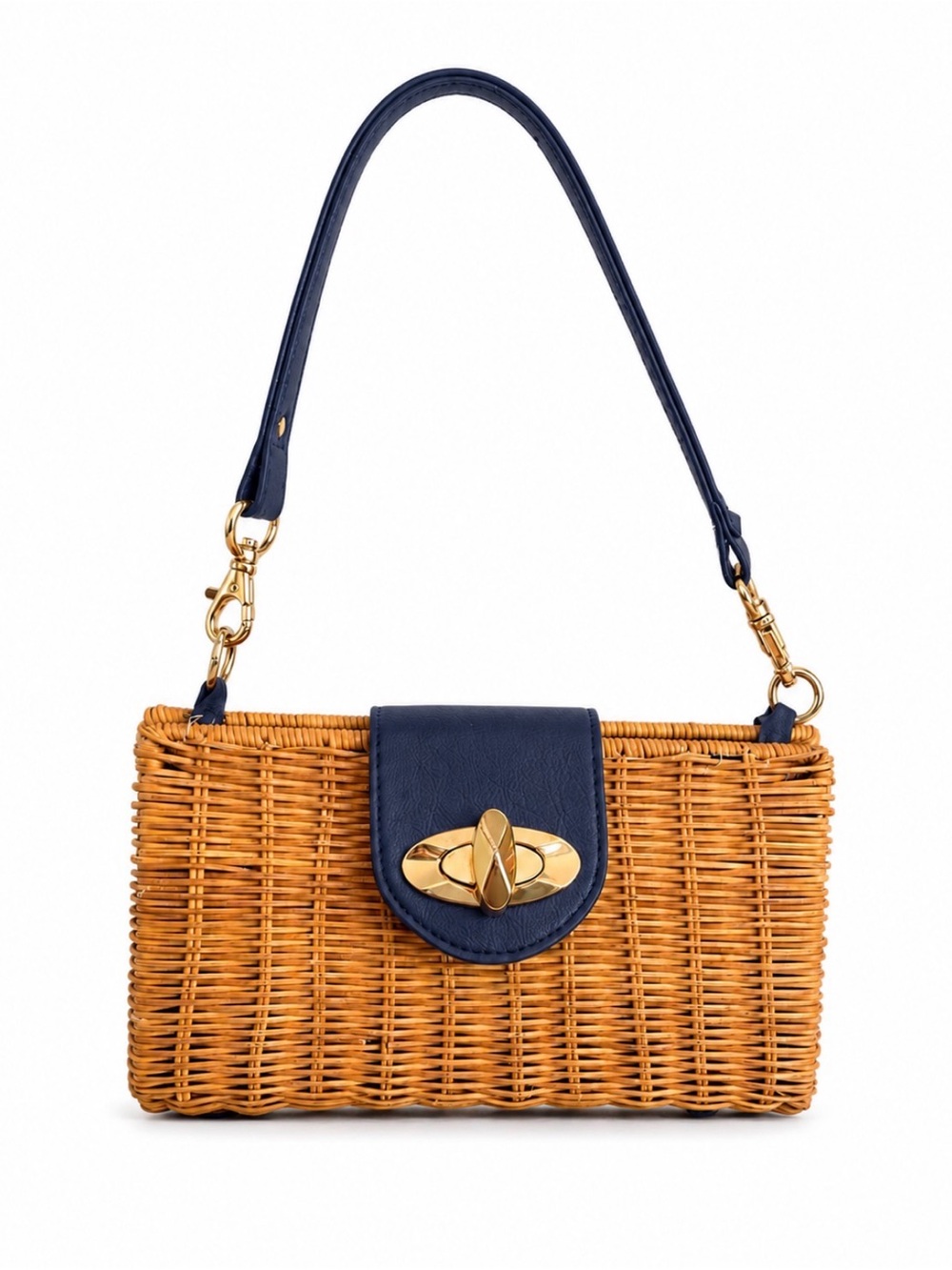 Vintage Verna J Wicker Handbag